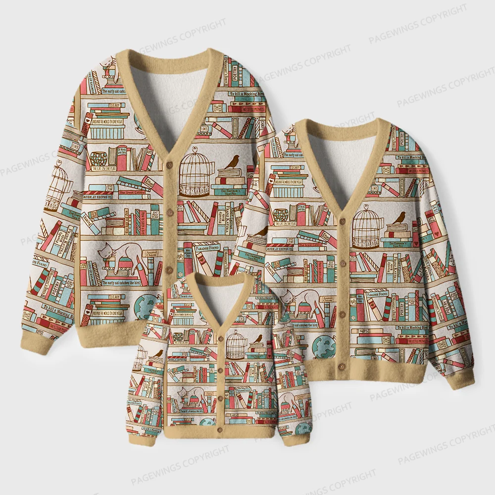 Pagewings Bookstore  Unisex Ugly Cardigan Sweaters