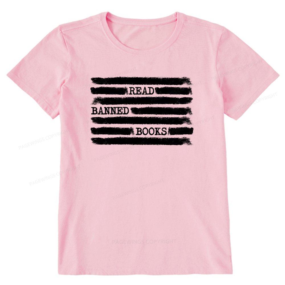 Pagewings Read Banned Books Bookworm Librarian Unisex Classic T-shirt