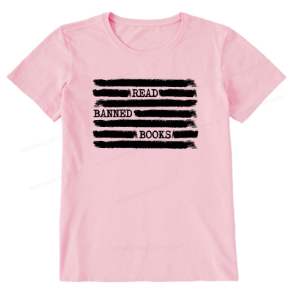 Pagewings Read Banned Books Bookworm Librarian Unisex Classic T-shirt
