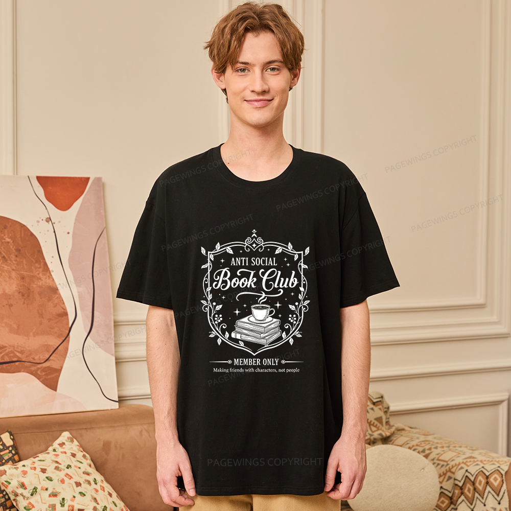 Pagewings Anti Social Book Club Unisex Classic T-shirt