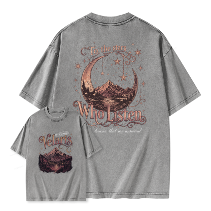 Pagewings Fantasy Bookish Unisex Washed T-shirt