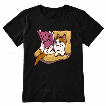 Pagewings A Cat That Likes Reading Books Unisex Classic T-shirt
