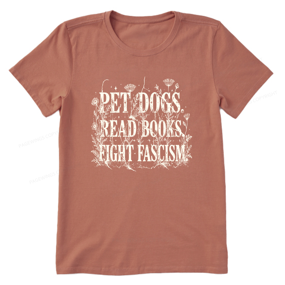 Pagewings Anti Fascism Book Lover Unisex Classic T-shirt