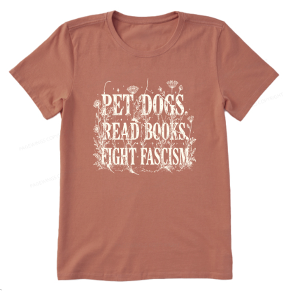 Pagewings Anti Fascism Book Lover Unisex Classic T-shirt