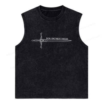 Pagewings You Do Not Yield Unisex Washed Tank Top