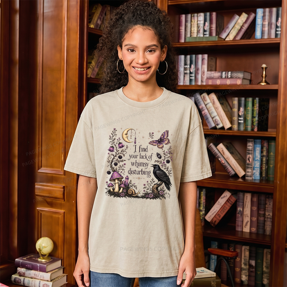 Pagewings Lack of Whimsy Unisex Washed T-shirt