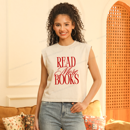 Pagewing Read More Books Women's Washed Tank Top