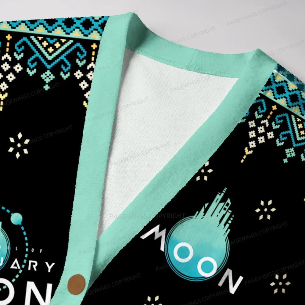 Pagewings Sanctuary Moon Unisex Ugly Cardigan Sweaters