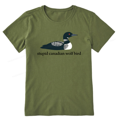 Pagewings Stupid Canadian Wolf Bird Unisex Classic T-shirt