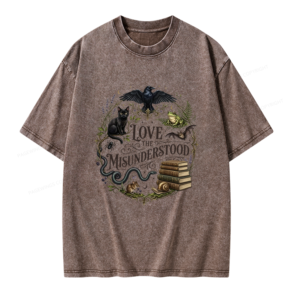 Pagewings Love the Misunderstood Unisex Washed T-shirt
