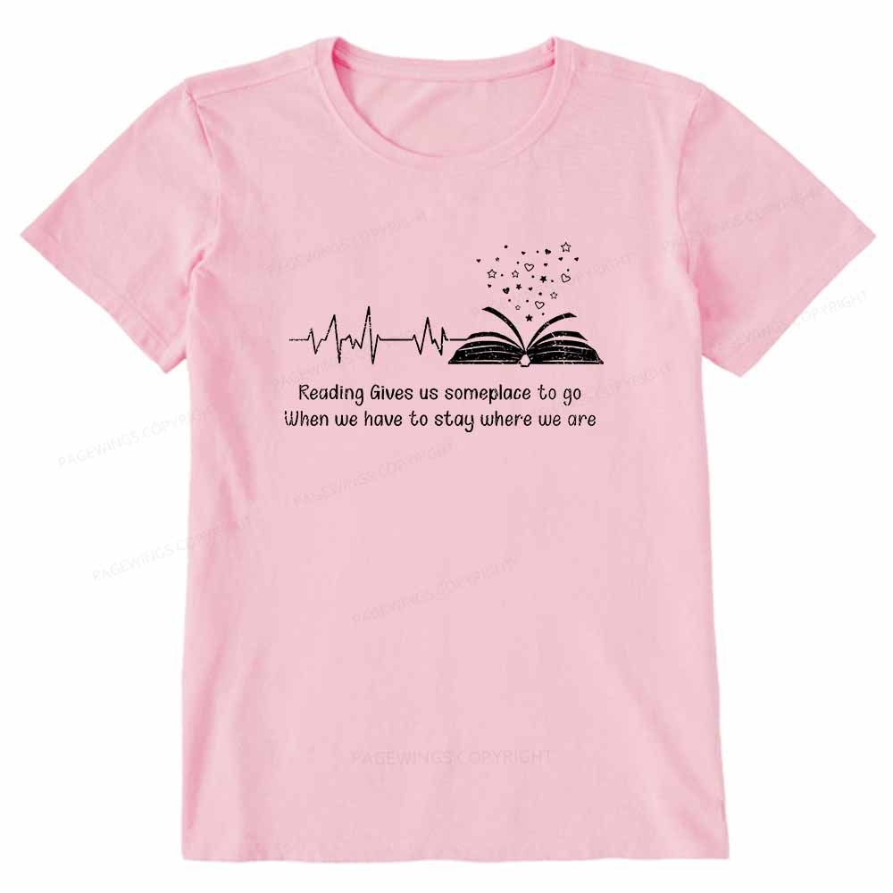 Pagewings Book Lovers Reading Reading Book Unisex Classic T-shirt