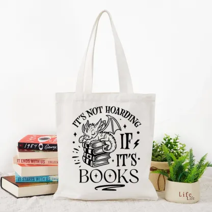 Pagewings It's Not Hoarding If It's Books Tote Bag