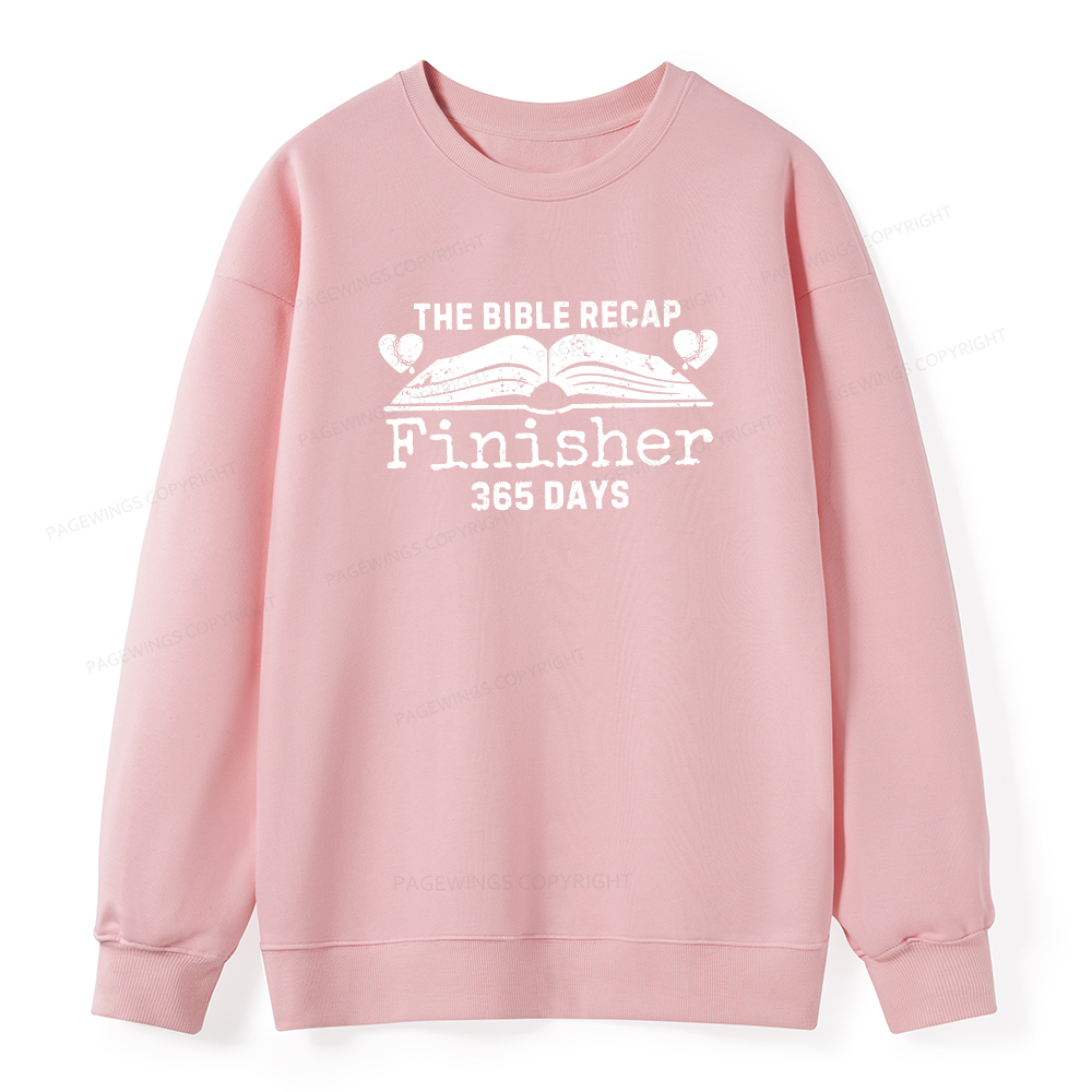 Pagewings The Bible Recap Finisher 365 Days Unisex Classic Sweatshirt