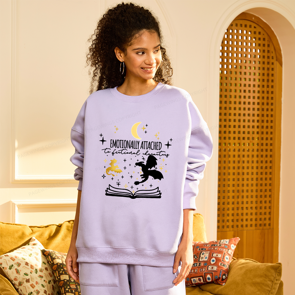 Pagewings Fourth Wing Dragon Unisex Fleece Sweatshirt Set 