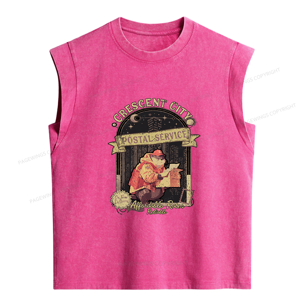 Pagewings Fantasy Book Women's Washed Tank Top