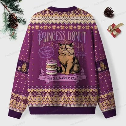 Pagewings The Queen Anne Chonk Unisex Ugly Knit Sweatshirt