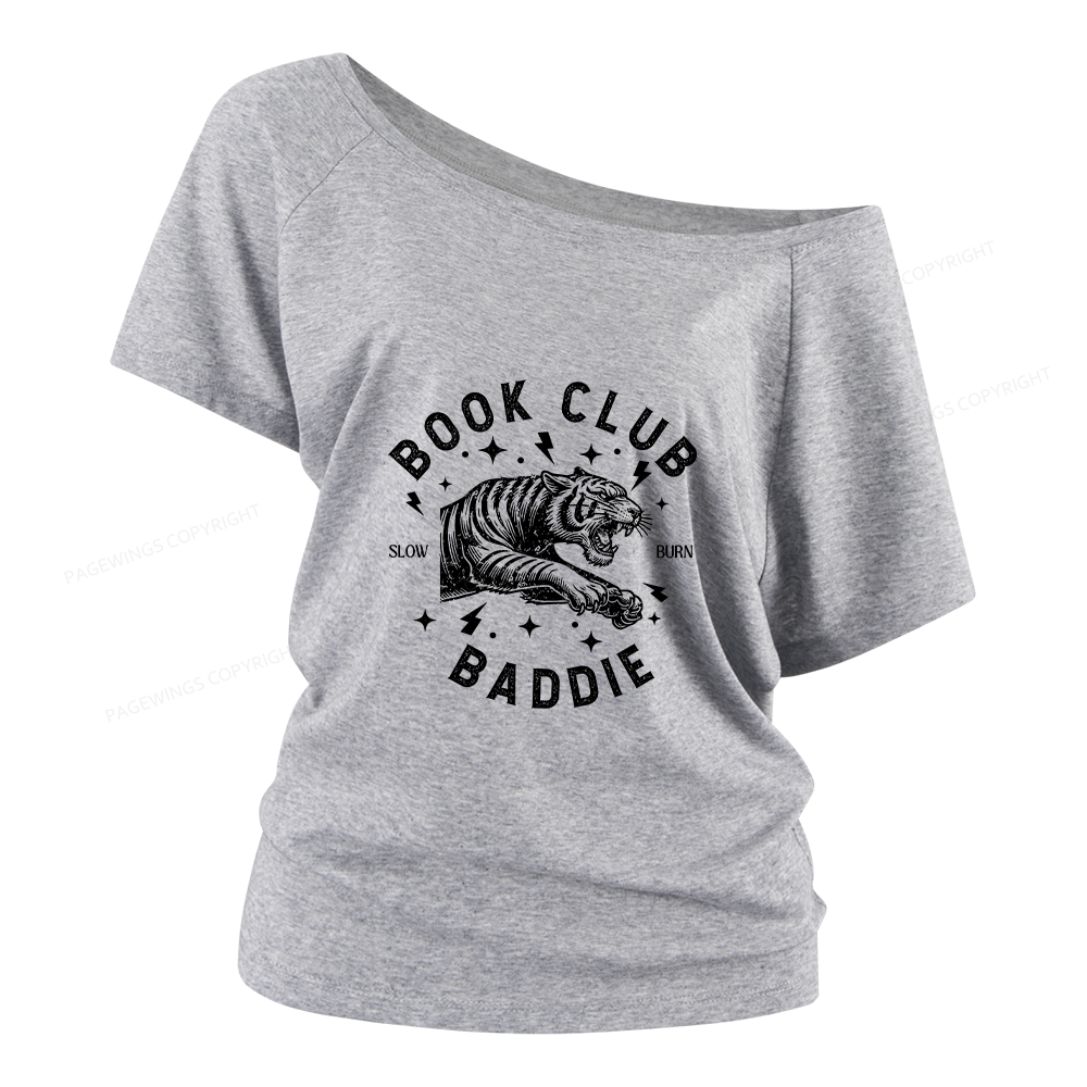 Pagewings Book Club Women Off Shoulder T-shirts