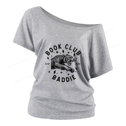 Pagewings Book Club Women Off Shoulder T-shirts