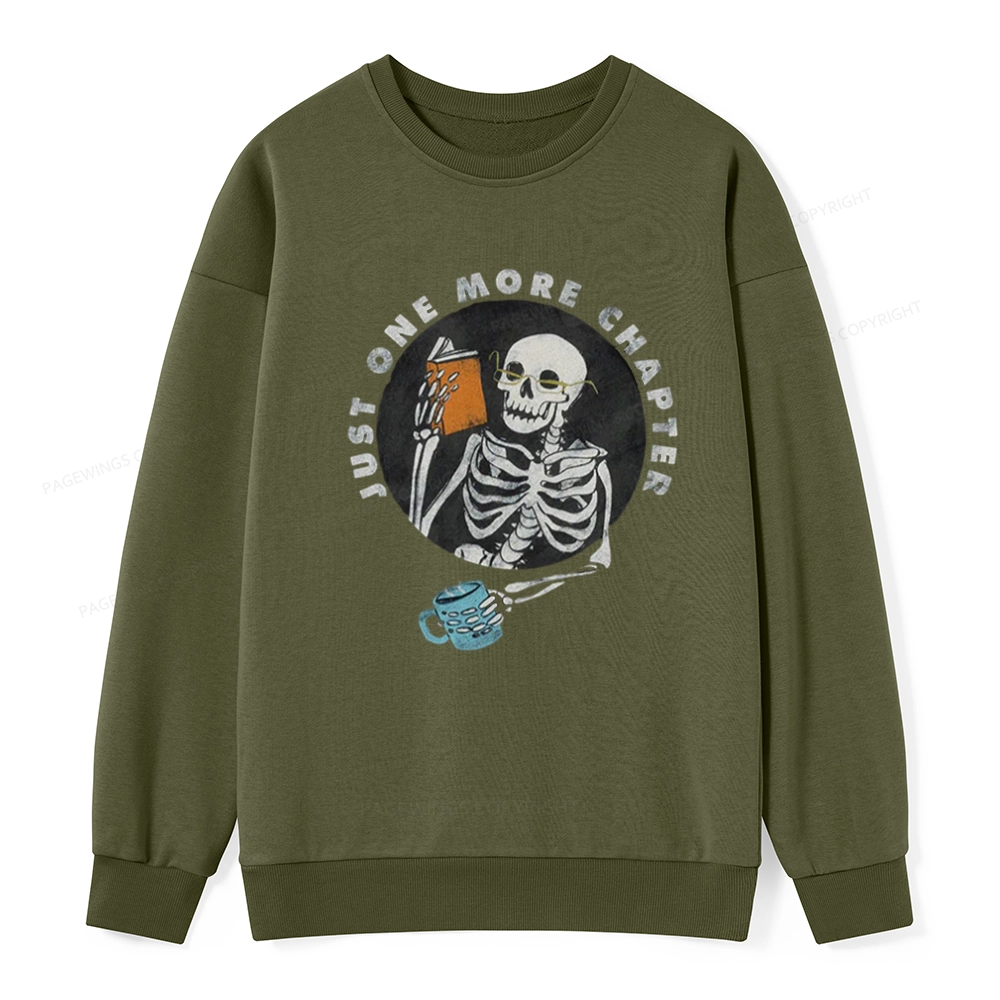 Pagewings Halloween Just One More Chapter Unisex Classic Sweatshirt