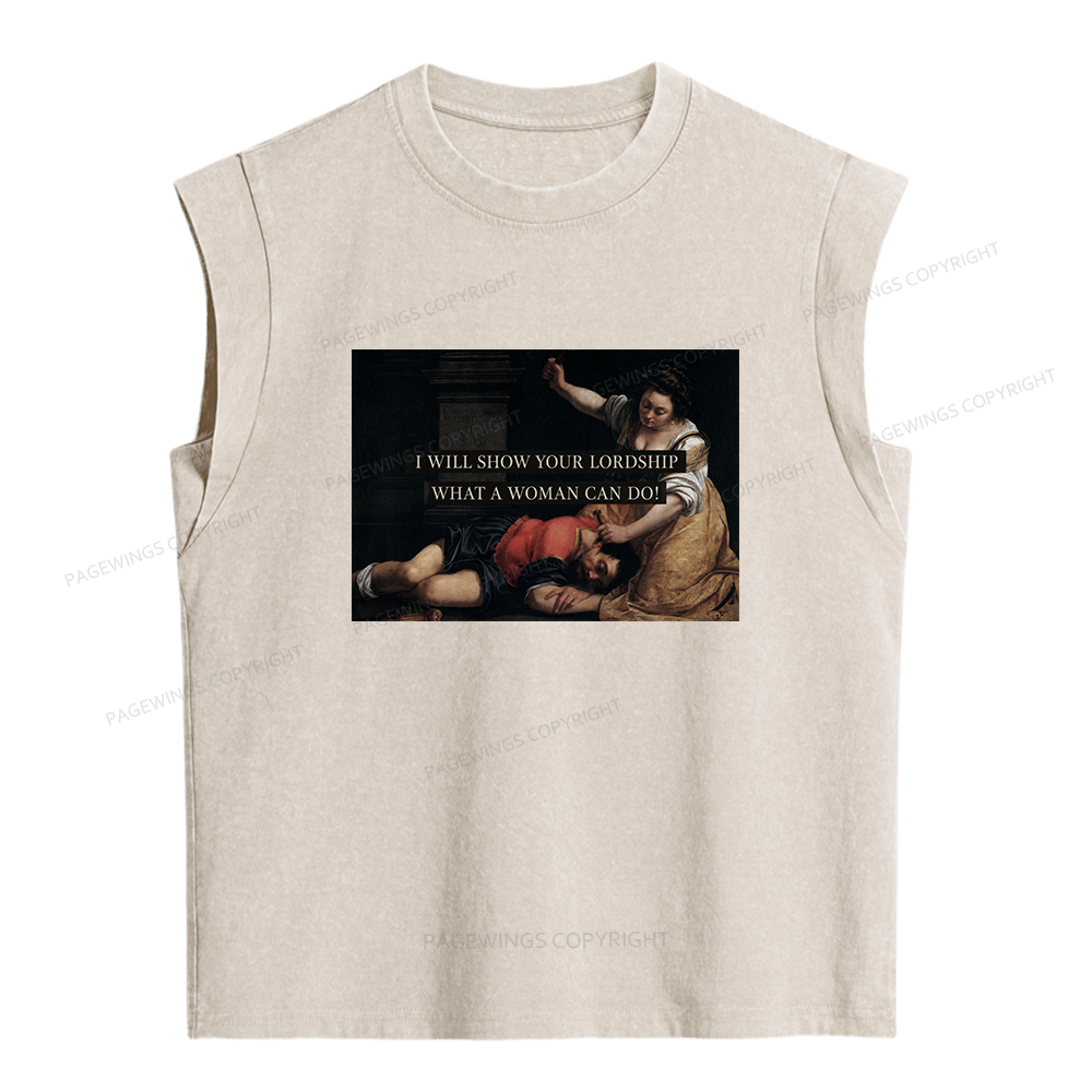 Pagewing I Will Show Your Lordship Women's Washed Tank Top
