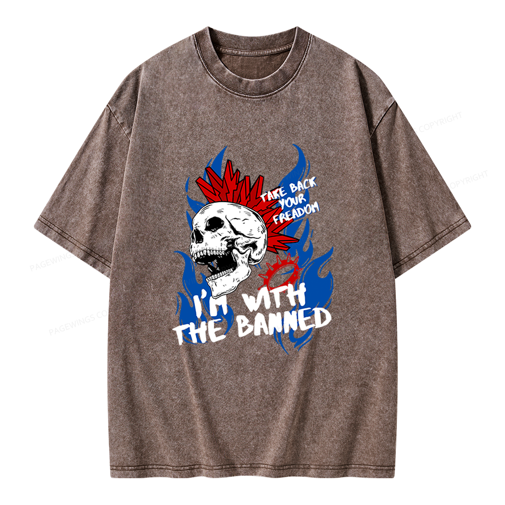 Pagewings Take Back Your Freadom Unisex Washed T-shirt