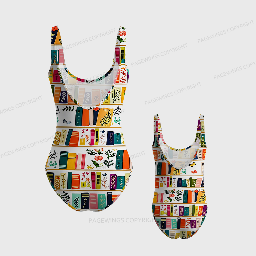 Pagewings Books Lover One-Piece Swimsuit 