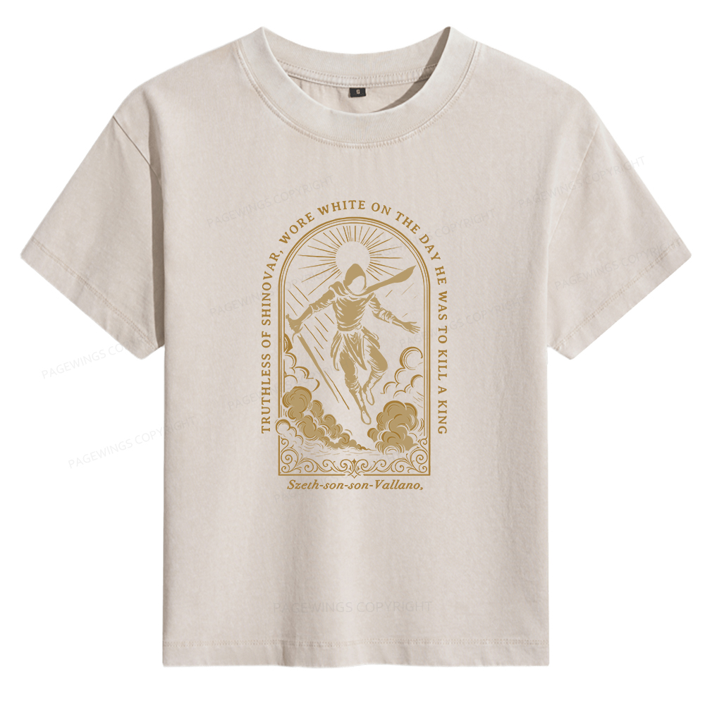 Pagewings Truthless of Shinovar Women's Washed T-shirt