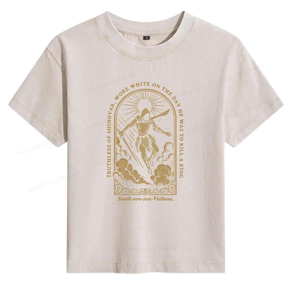 Pagewings Truthless of Shinovar Women's Washed T-shirt