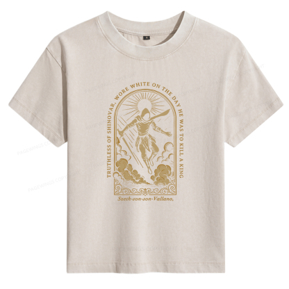 Pagewings Truthless of Shinovar Women's Washed T-shirt