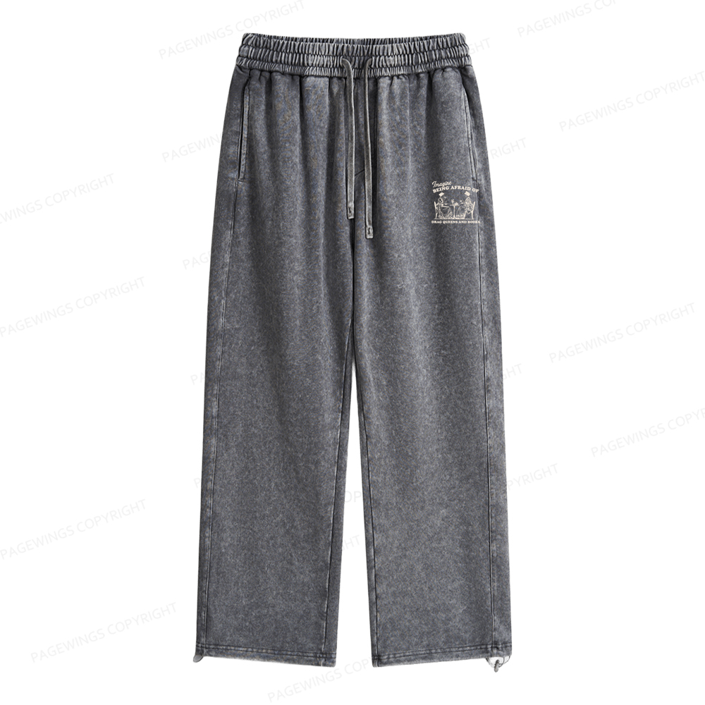 Pagewings Drag Queens Unisex Washed Sweatpants