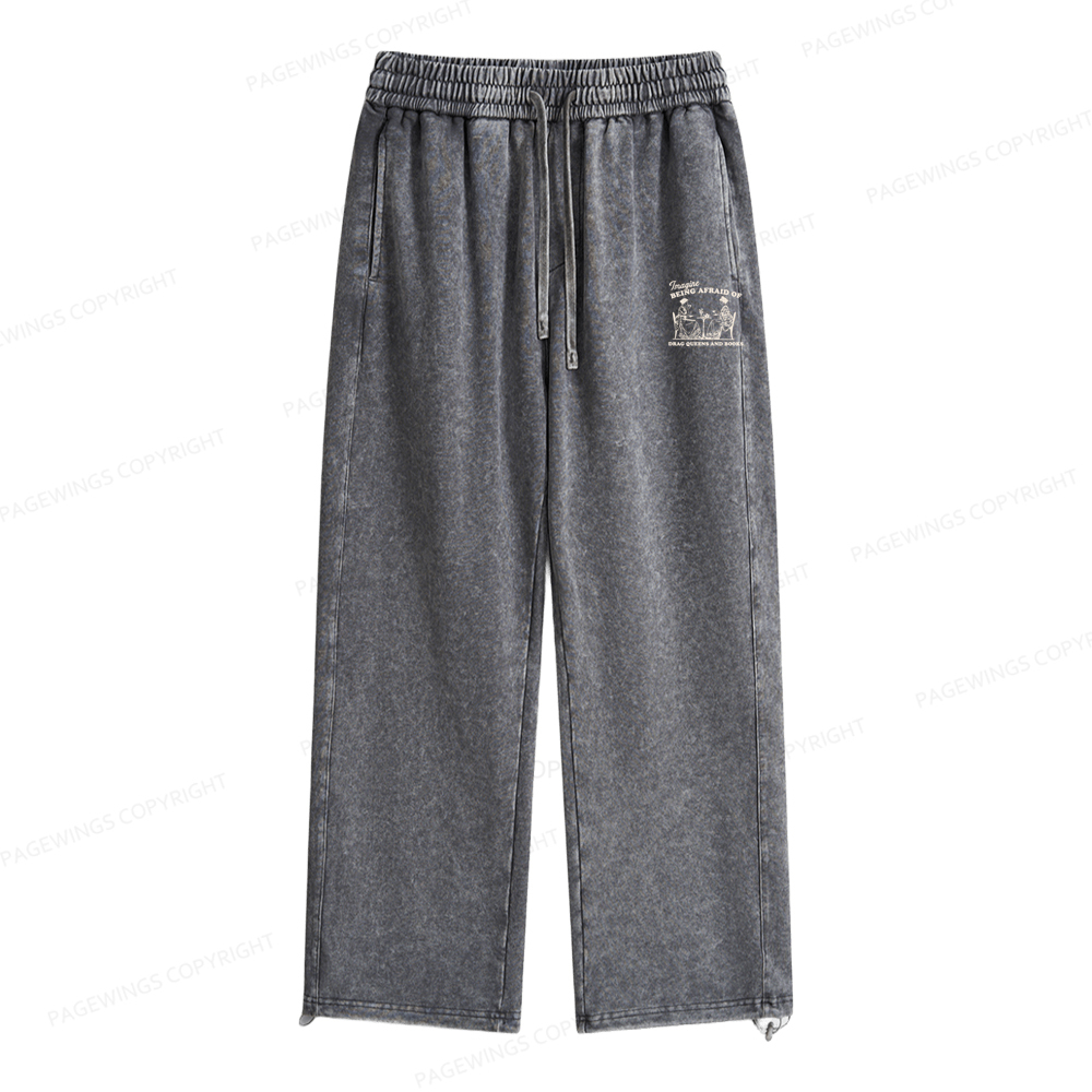 Pagewings Drag Queens Unisex Washed Sweatpants