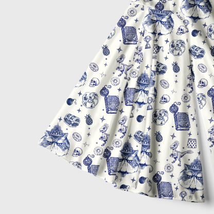 Pagewings Sci-Fi Book Lover Bell Sleeve Dress