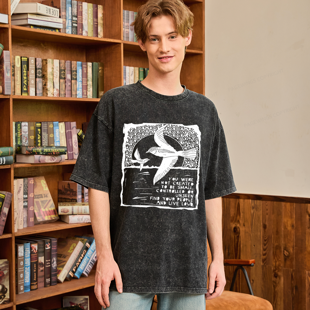 Pagewings I Support Are Public Libraries Unisex Washed T-shirt