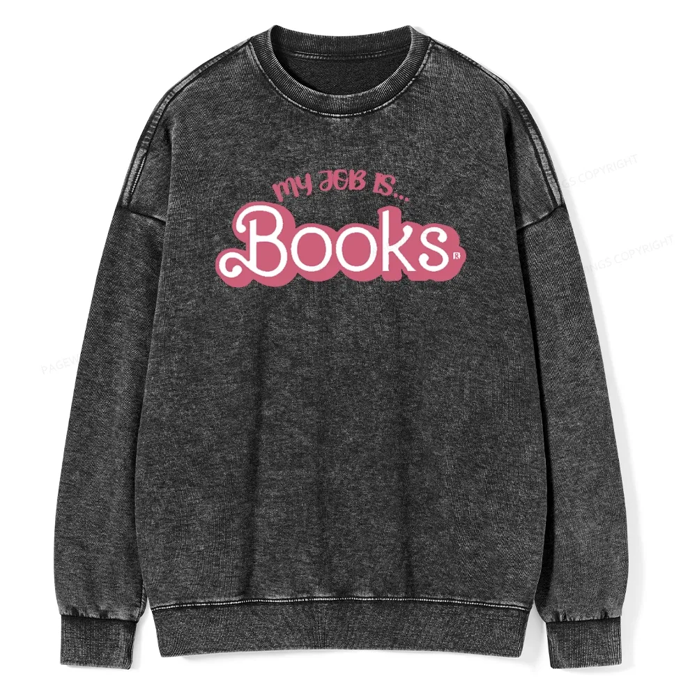 Pagewing Pagewing Save Our Librarys For Keeping Reading Unisex Washed Sweatshirt