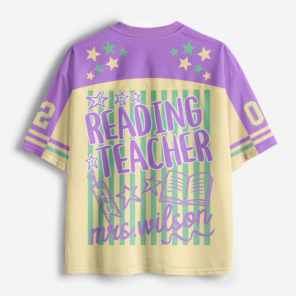 Pagewings Reading Teacher Mrs. Wilson Unisex Mesh Jersey