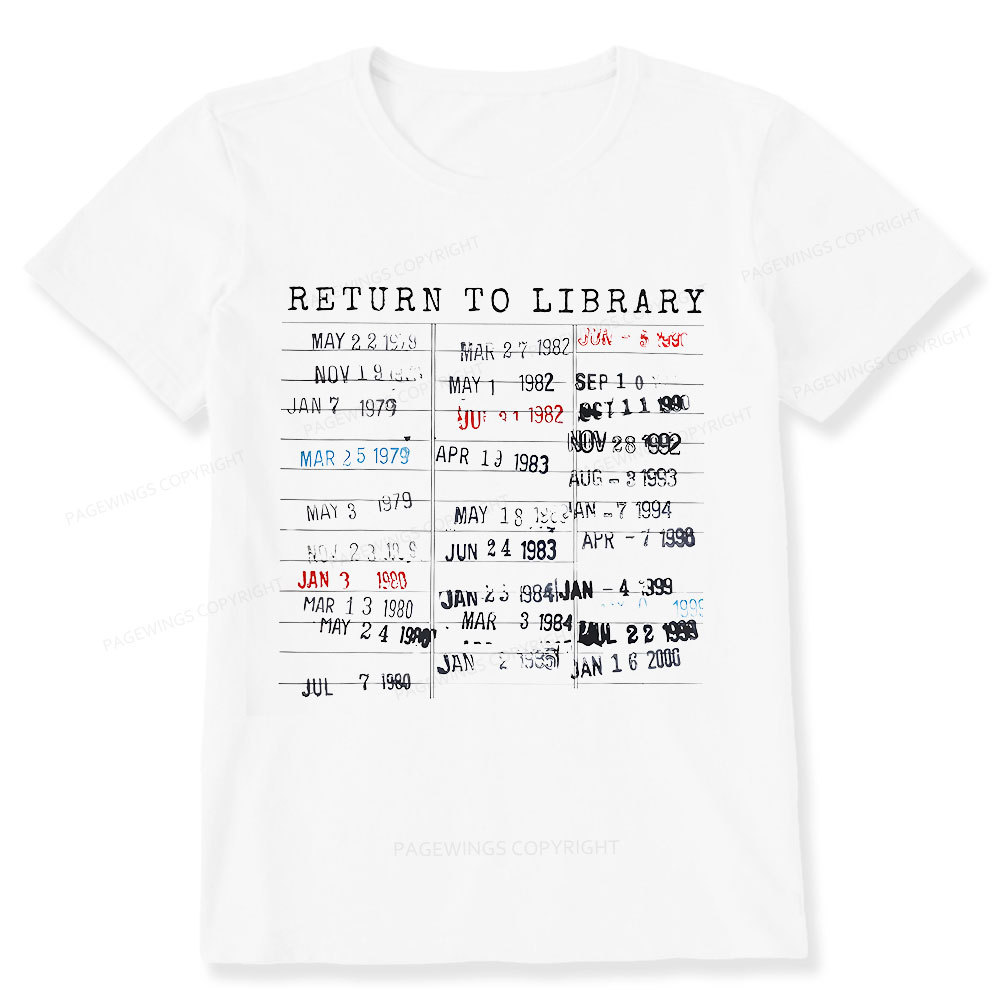 Pagewing Return To Library Unisex Classic T-shirt