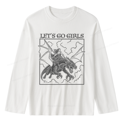 Pagewing Let's Go Girls Unisex Lightweight Long Sleeve T-Shirt