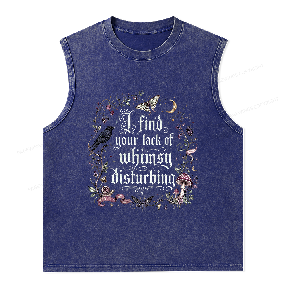 Pagewings Lack of Whimsy Unisex Washed Tank Top