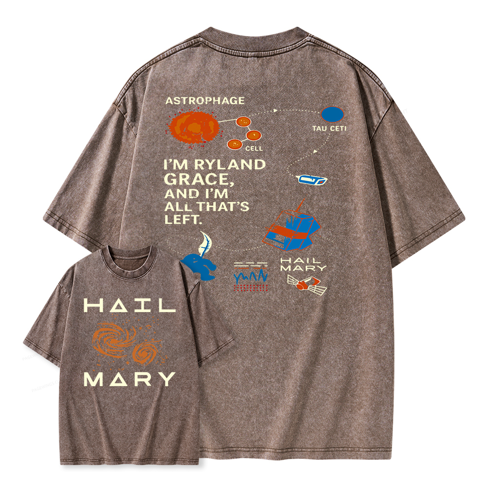 Pagewings Scifi Reader Unisex Washed T-shirt