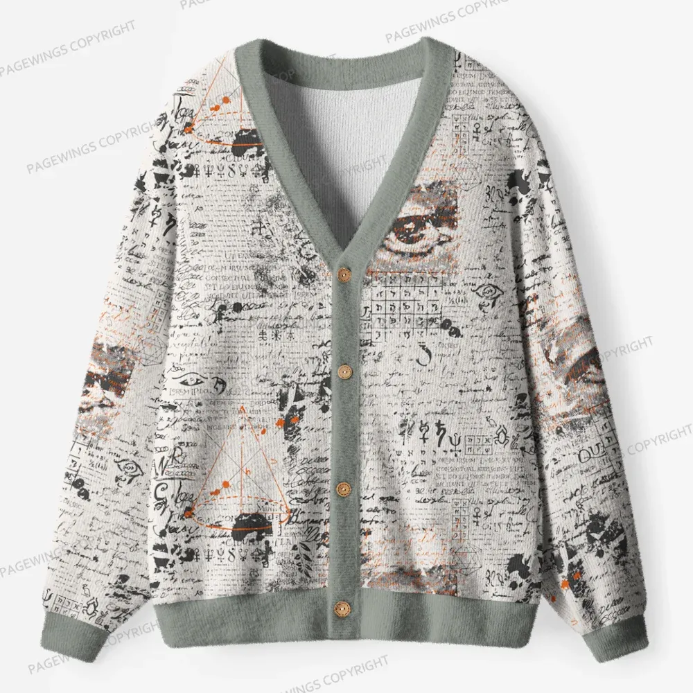 Pagewings Tea Time Unisex Ugly Cardigan Sweaters