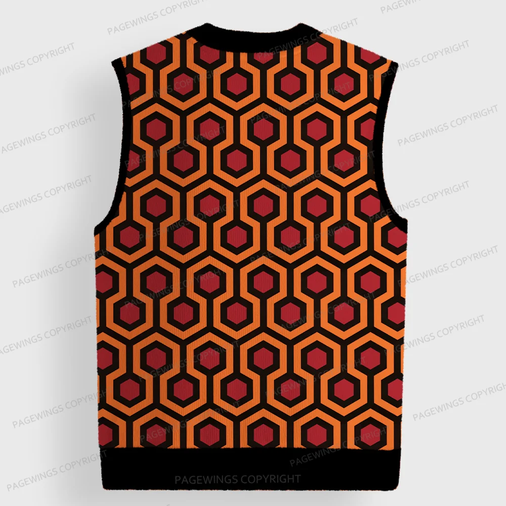 Pagewings Horror Novel Writer Unisex V-Neck Ugly Knit Vest