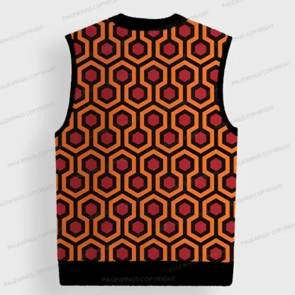 Pagewings Horror Novel Writer Unisex V-Neck Ugly Knit Vest