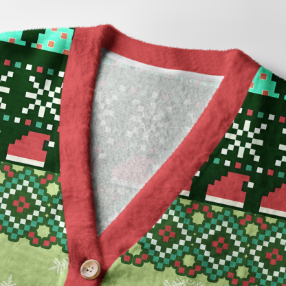 Pagewings From The Windows To The Walls I'm About To Deck These Halls Light Knit Unisex Cardigan Sweaters