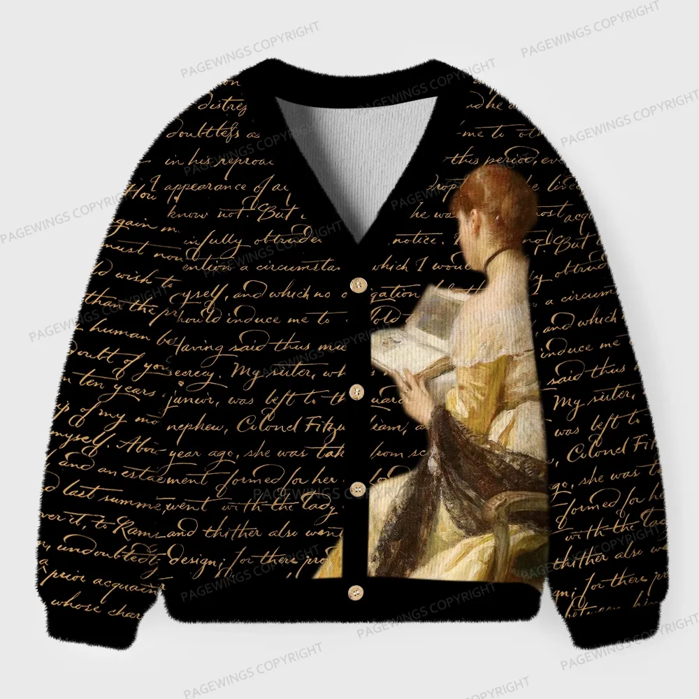 Pagewings Literature Unisex Ugly Cardigan Sweaters