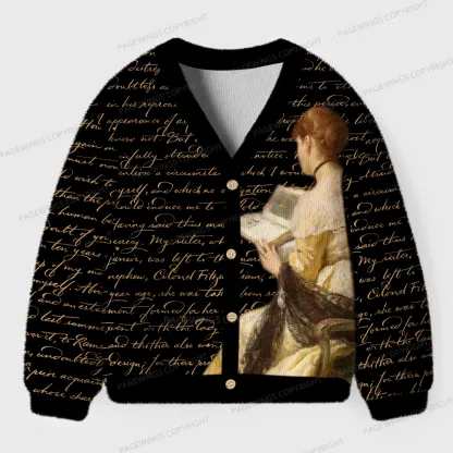 Pagewings Literature Unisex Ugly Cardigan Sweaters