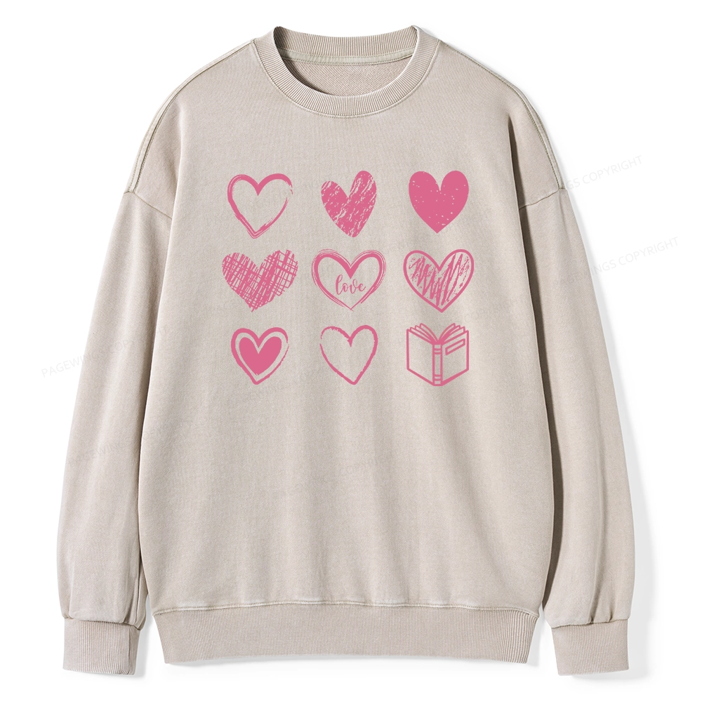 Pagewings To Love And Learn How To Be Loved Unisex Washed Sweatshirt