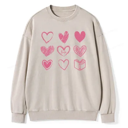 Pagewings To Love And Learn How To Be Loved Unisex Washed Sweatshirt