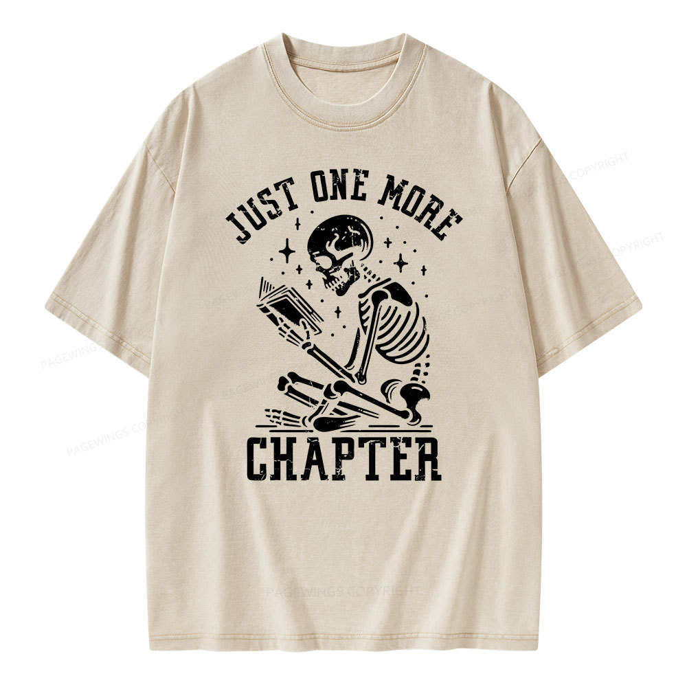 Pagewings Just One More Chapter Unisex Washed T-shirt
