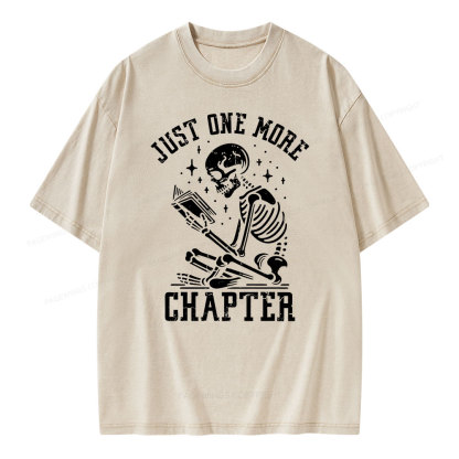 Pagewings Just One More Chapter Unisex Washed T-shirt