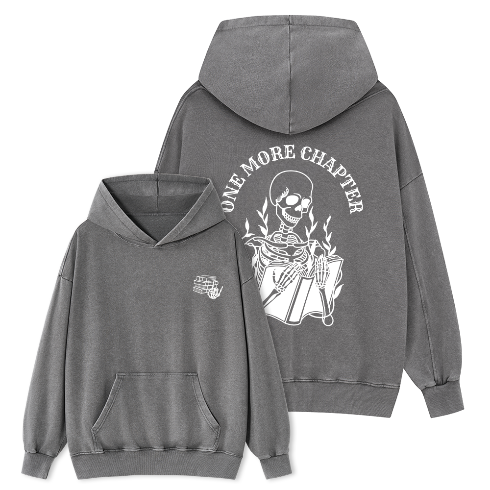 Pagewings One More Chapter Unisex Washed Hoodie